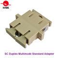 Sc Duplex Multimode Standard Plastic Fiber Optic Adapter